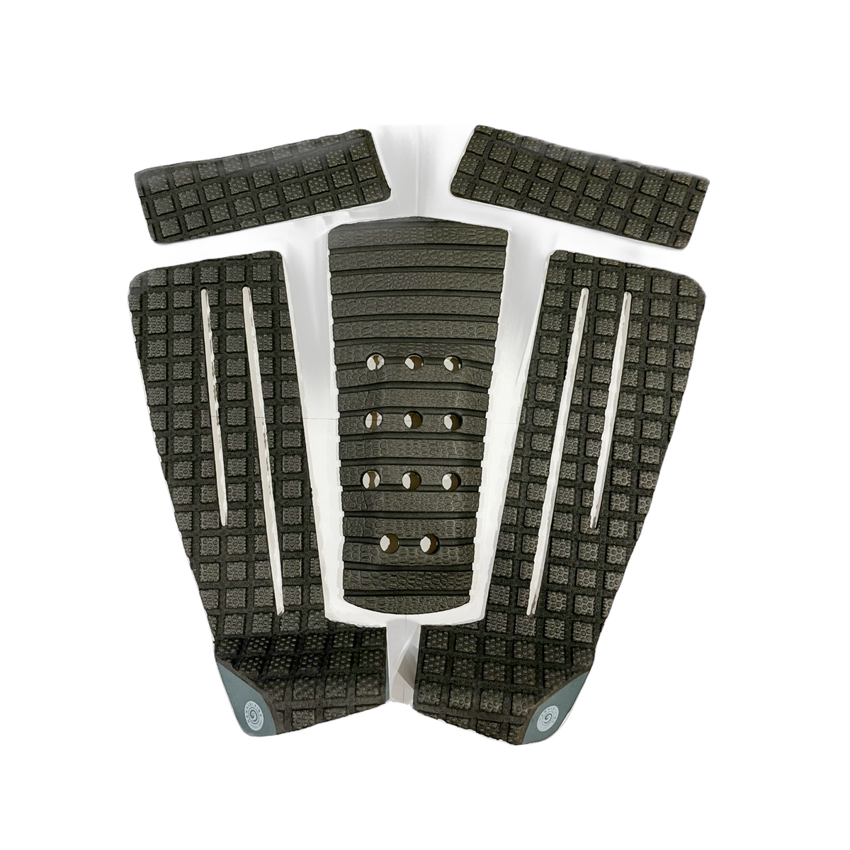 5 Piece Tail Traction Pad | Black/Clover | Hanalei Fins