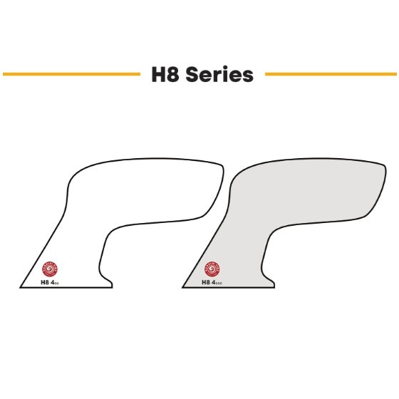 Hanalei Fins CNC H8 400 Twin Fin Set | Dual Tab Base