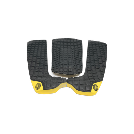 3 Piece Tail Traction Pad | Black/Mango | Hanalei Fins